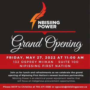 Nbisiing Power Grand Opening @ Nbisiing Power Office