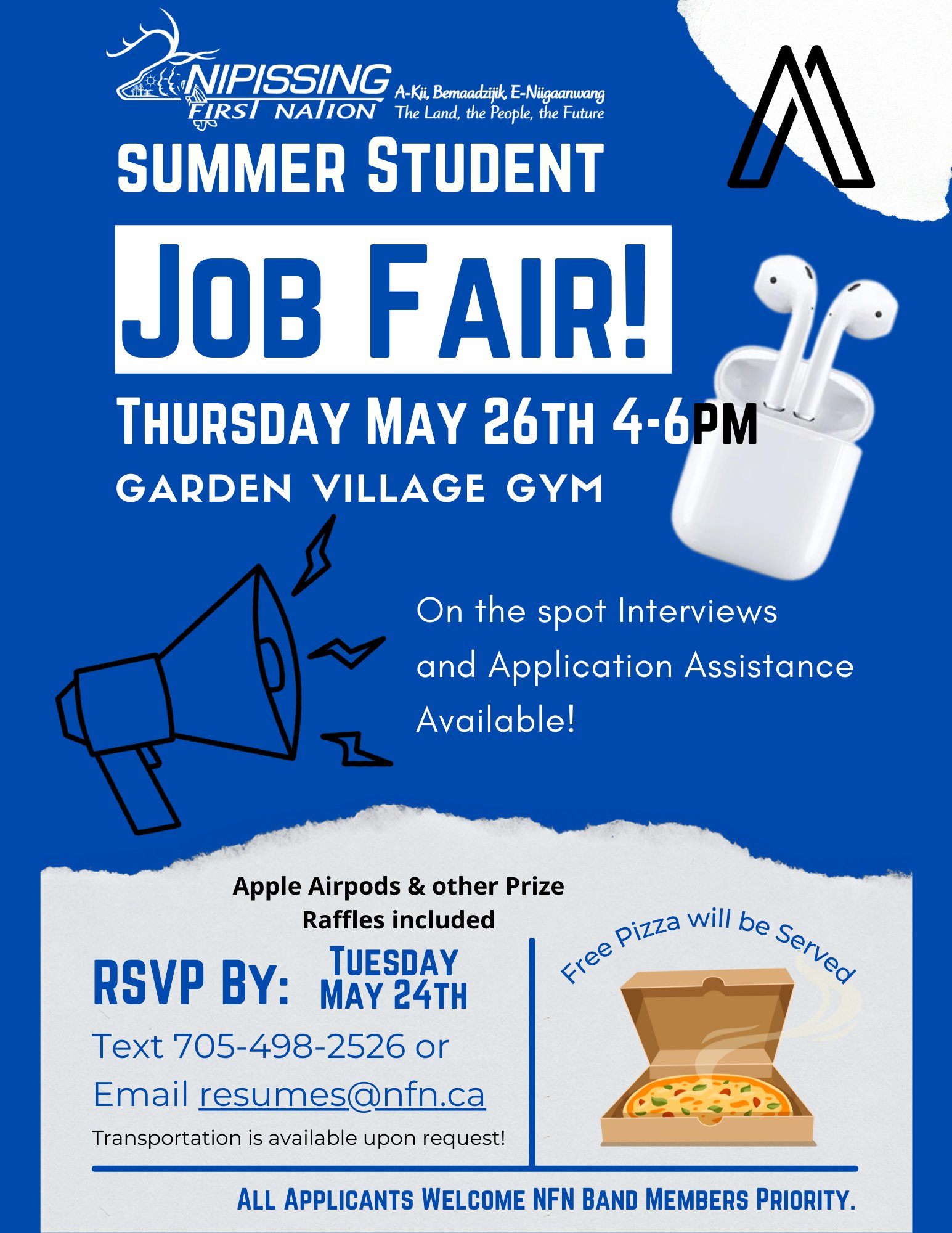 Summer Student Job Fair Nipissing First Nation