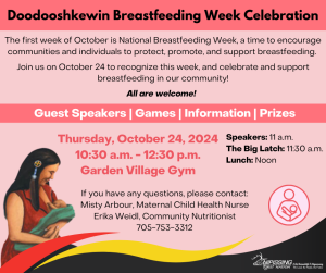 Doodooshkewin Breastfeeding Week Celebration @ Garden Village Gym