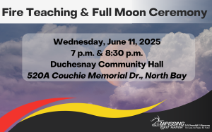 Fire Teaching & Full Moon Ceremony @ Duchesnay Community Hall
