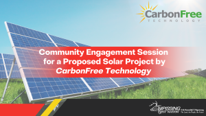 Community Engagement Session for a Proposed Solar Project by CarbonFree Technology - Duchesnay @ Duchesnay Community Hall
